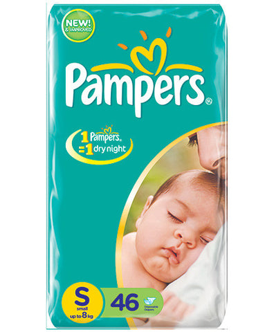 Pampers Baby Diapers Small - 46 Pieces